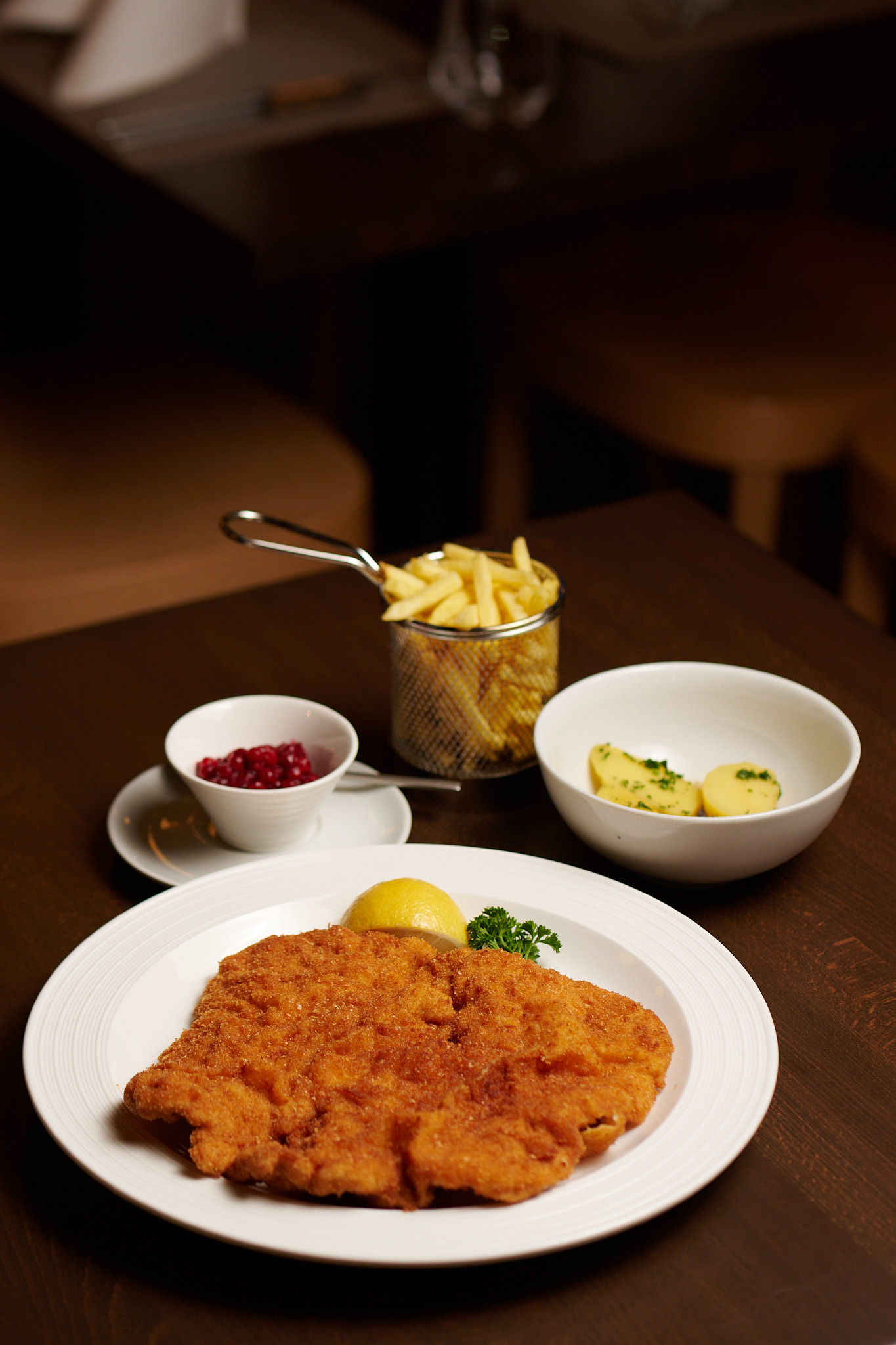 Gedeckter Tisch im Restaurant Amadeus für Gruppen und Firmen